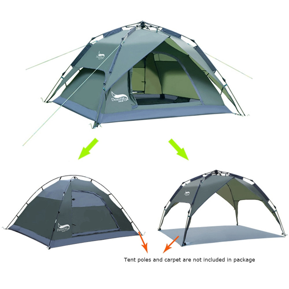 Family Tent Double Layer Instant Setup Portable Backpacking