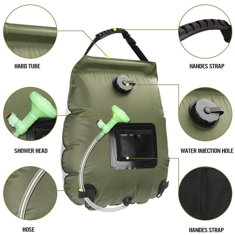 OUTDOOR SOLAR SHOWER BAG