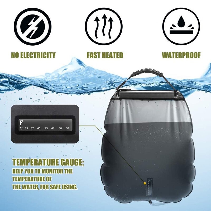 OUTDOOR SOLAR SHOWER BAG