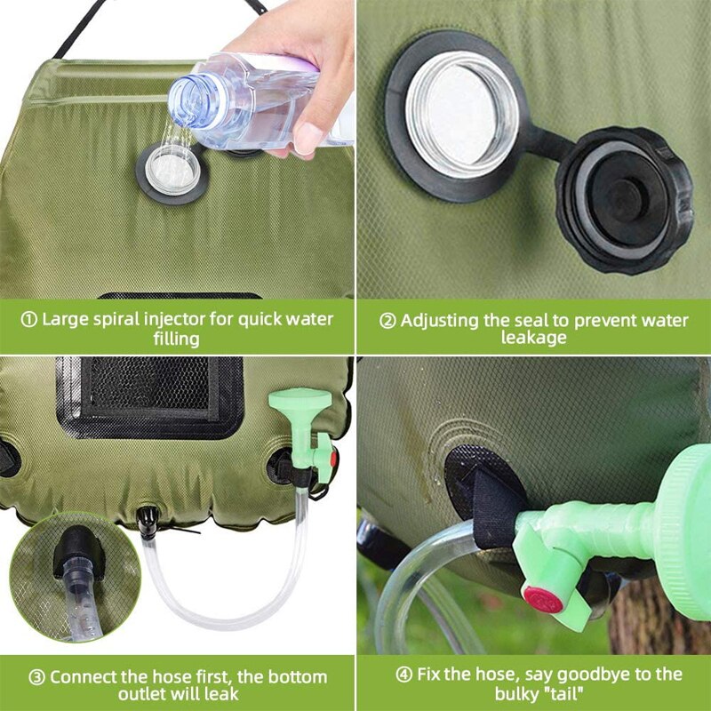 OUTDOOR SOLAR SHOWER BAG