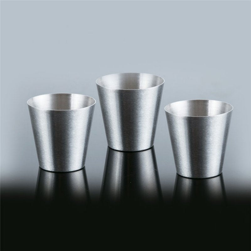 Stainless Steel Cups Mini Set Glasses